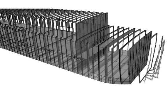 Structure typique construction acier