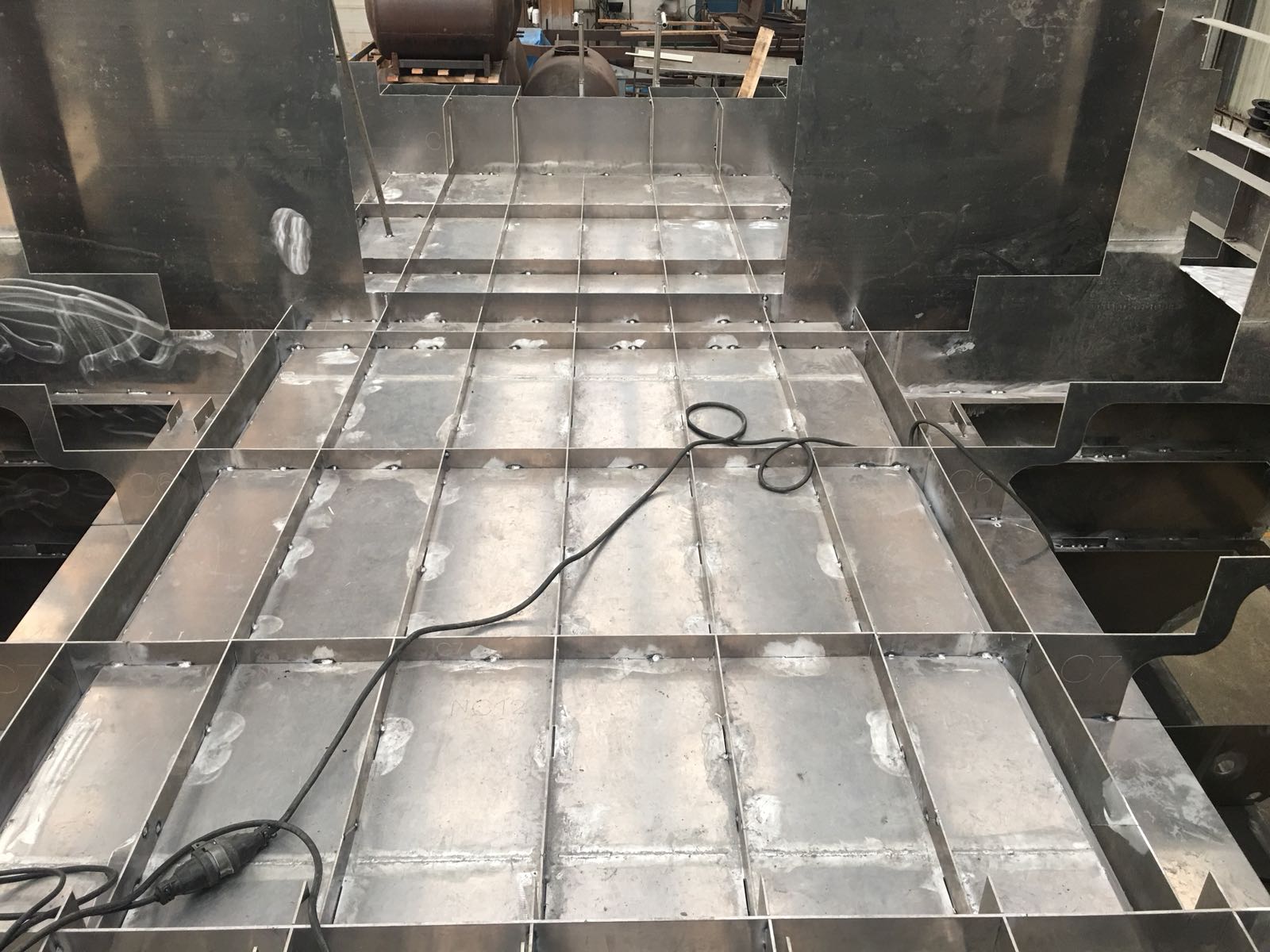 Structure typique construction acier